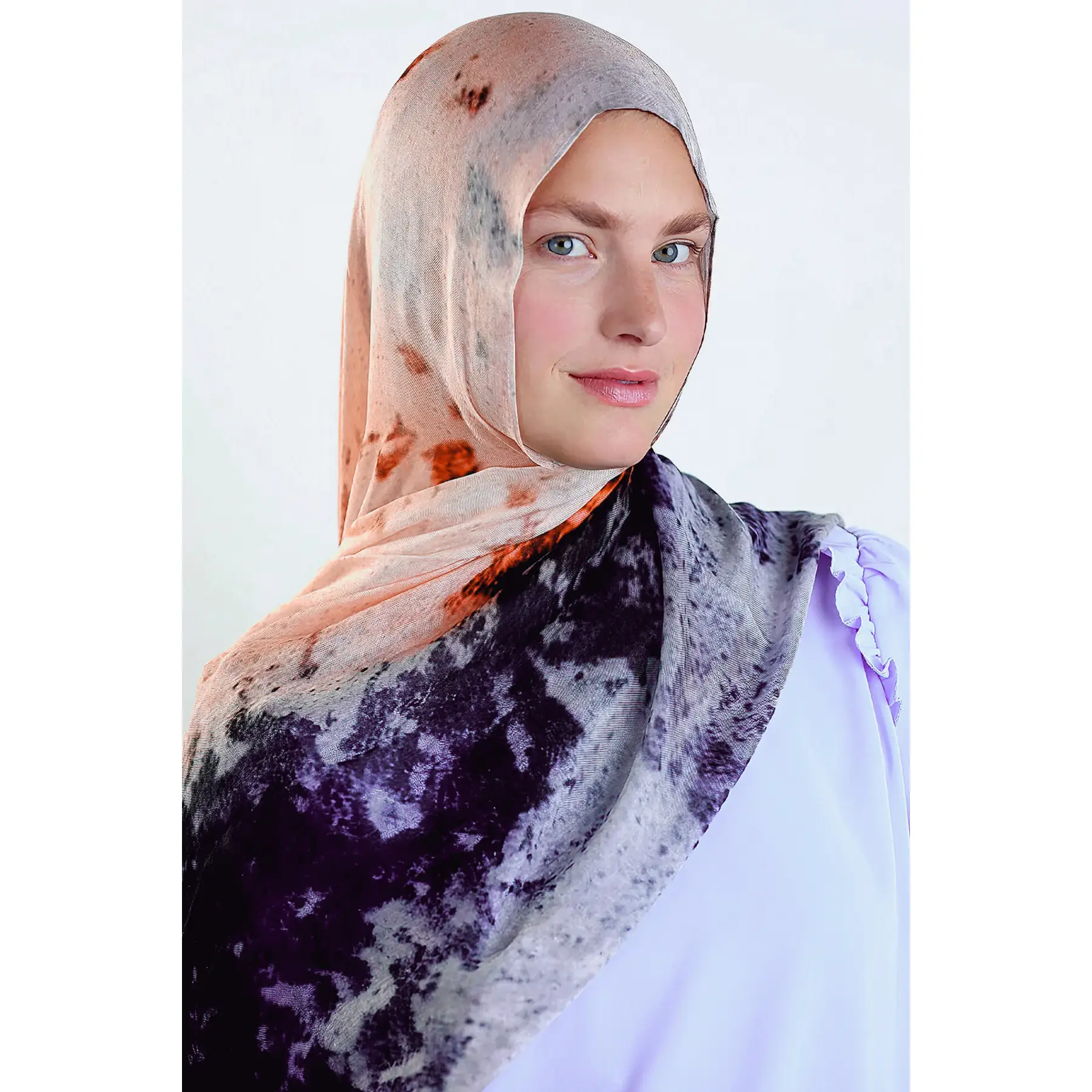 Frosty Flair Print Modal Hijab