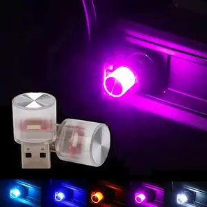 Auto LED Car Light Auto Interior Mini USB Atmosphere Light Led Car Ambient Light Emergency Lighting Light PC Auto Colorful Decorative Lamp Accessory Car Light Embellishments Led Lights Car
