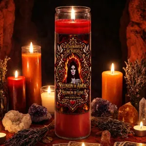 Reunion of Love Candle - Veladora Reunion de Amor de la Chamana de Fuego - Most effective love candle crafted by the most popular psychic healer - Hecha a mano por la curandera mas popular La Chamana de Fuego