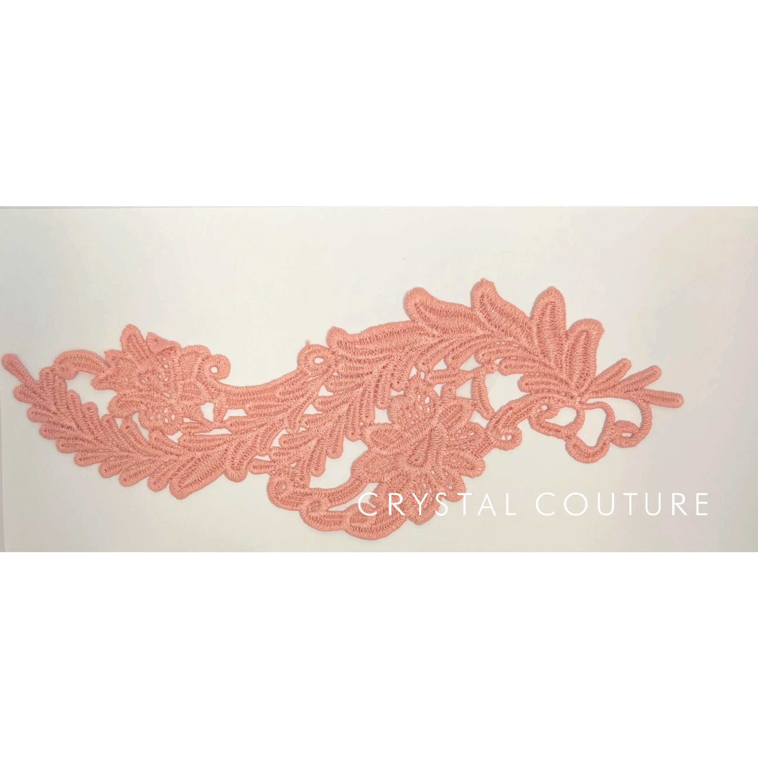 Light Pink Embroidered Ornate Applique