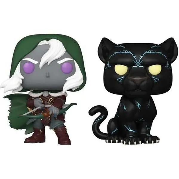 Funko POP! Games: Dungeons & Dragons S2 - Drizzt & Guenhwyvar 2-Pack (D&D)  [COLLECTIBLES] Vinyl figurine/statue, 2 Pack