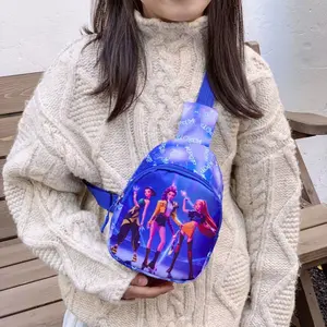 K-Pop Demon Hunter Chest Bag, Small Backpack with Zip Design, Single Shoulder Crossbody Bag, Suitable for Travel and Daily Fashion