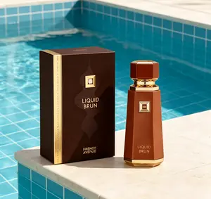 Fragrance World French Avenue Liquid Brun Eau de Parfum for Men 100ml 3.4 FL OZ, Sophisticated Elegant Masculine Oriental Fragrance, Long Lasting Daily Luxury Perfume Spray for Gentlemen