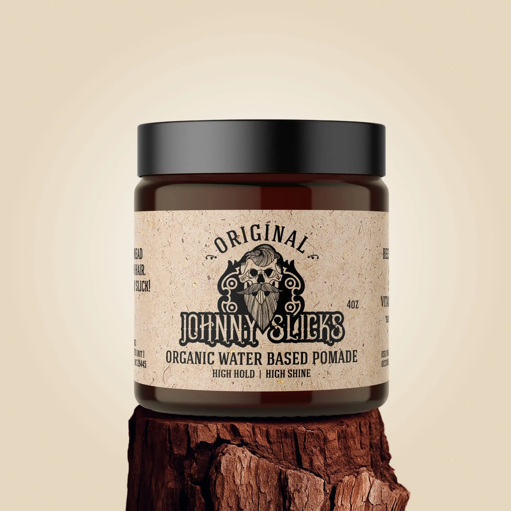 Johnny Slicks Water Based Pomade for Men, 4 oz