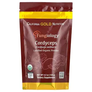 California Gold Nutrition Fungiology®, Certified Organic Cordyceps Militaris Powder, 4.2 oz (120 g)