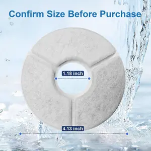 [For Subscription] Mizuzu Pet Fountain Accessories 4-piece Filter & 4 Pump Sponge Per Box for Cats & Small Dogs Hydration Upgrade