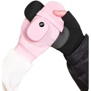 Graphene Heating Gloves USB Rechargeable Electric Heating Outdoor Gloves 3 Seconds Fast Heating 3 Gear Temp Control Washable Long Battery Life Unisex for Hunting Camping Fishing Cycling cold weather accessory winter warm Touchscreen Stretch