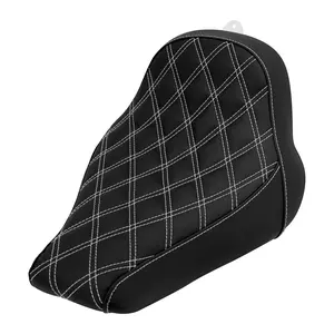 Front Driver Solo Seat w/ Black White For Harley Breakout FXBR Fat Boy 2018-2023