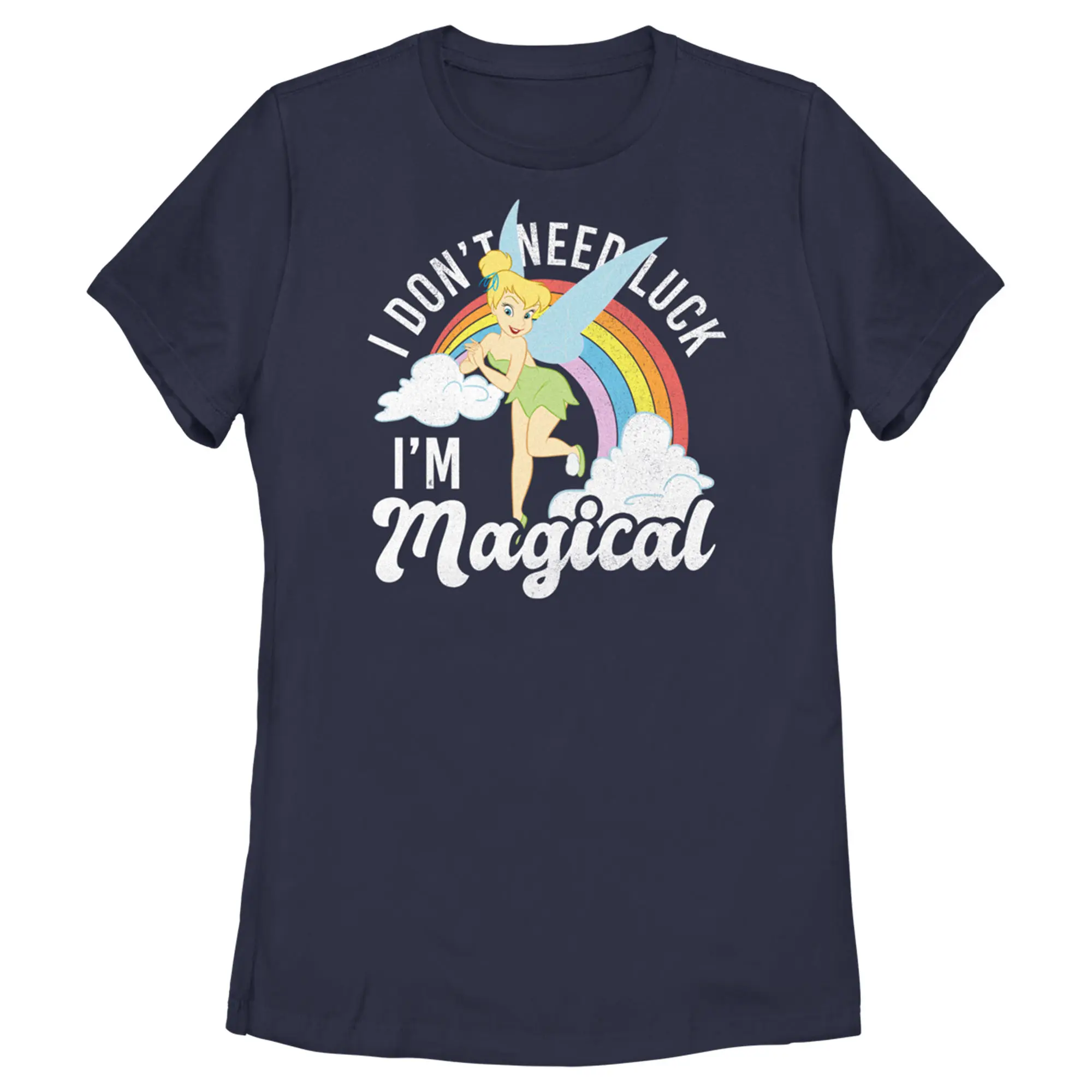 Women's Peter Pan St. Patrick's Day Tinkerbell I Don't Need Luck I'm Magical T-Shirt