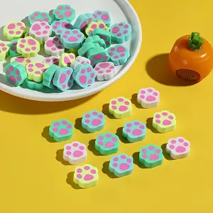 30Pcs Paw Print Erasers - Synthetic Rubber, Assorted Colors, Fun Shaped Pencil Erasers, Great for Classrooms, Party Giveaways and Homeschool Rewards