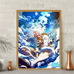 One Piece Canvas Wall Art Hanging Painting, Frameless Decoration for Living Room Bedroom Office, Adventure Theme Decor