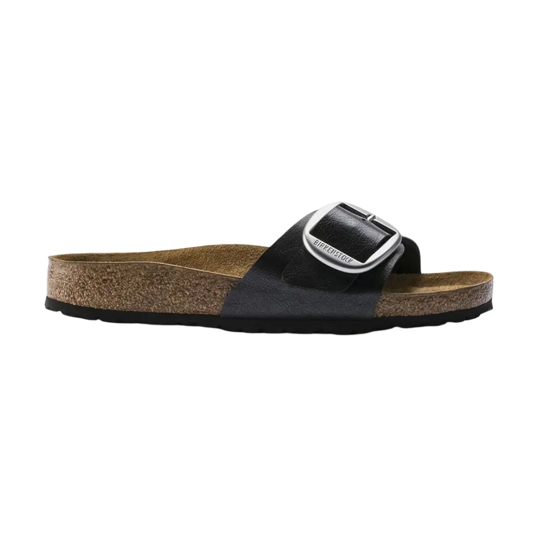 Birkenstock Madrid Big Buckle Birko-Flor Graceful Licorice Women's Fashion Slippers New