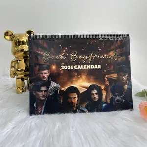 Book Boyfriends 2026 Wall Calendar, Morally Gray Romantasy Merch, Dark Romance Haunting Adeline Lights Out Calendar, Gifts For Book Lover