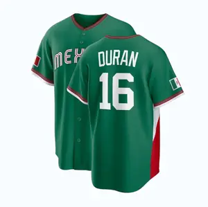 Mexico Baseball Jarren Duran Jersey,Green 2026 World Baseball Classic Fan Name Number Shirt,Men Size