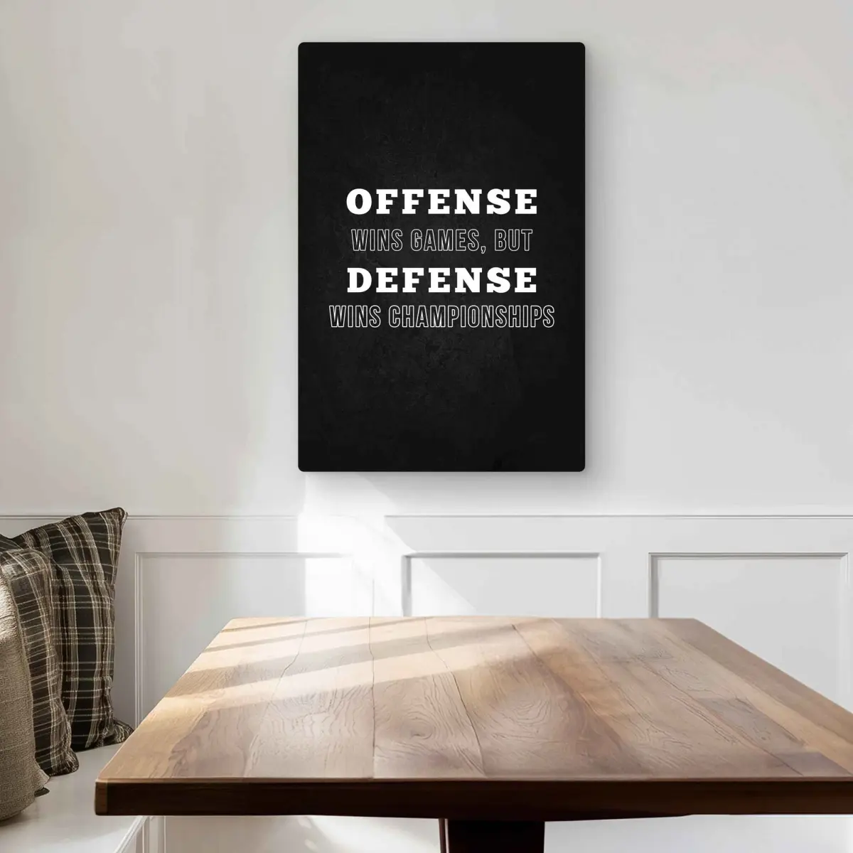 Begin Home Decor C1MP2030Q0S60H 20 x 30 in. Offense Wins Games Wall Art - Man Cave Sports Metal Print Decor