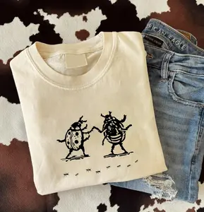 Comfort Colors Dancing Lady Bugs Shirt, The Last Of The Bugs Tee, Noah Kahan Unisex Cotton T-Shirt