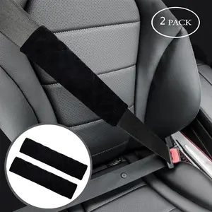 Soft Car Seat Belt Covers (2pcs), Universal Fit for All Vehicles, Comfortable Shoulder Pads, Easy Installation, Durable Material