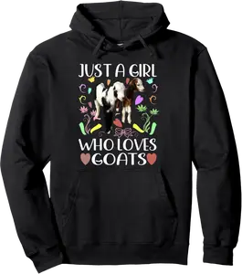 Just A Girl Who Loves Goats Funny Goat Lover's Perfect Pullover Hoodie - Jadayoung Shop 23B0DKTNPSXB