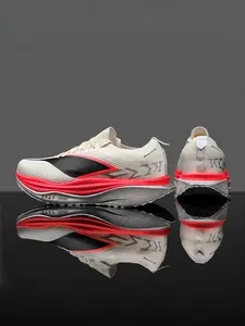 1 pair of unisex carbon-plate racing running shoes, Sporty running shoes, Breathable running sneakers, Flyknit Breathable Upper + Supercritical Foam Midsole + Fluorescent Tech, Pro Running, Night Commute, Top Cushion Bounce for Valentine's Day