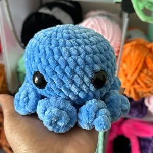 Hand-crocheted octo