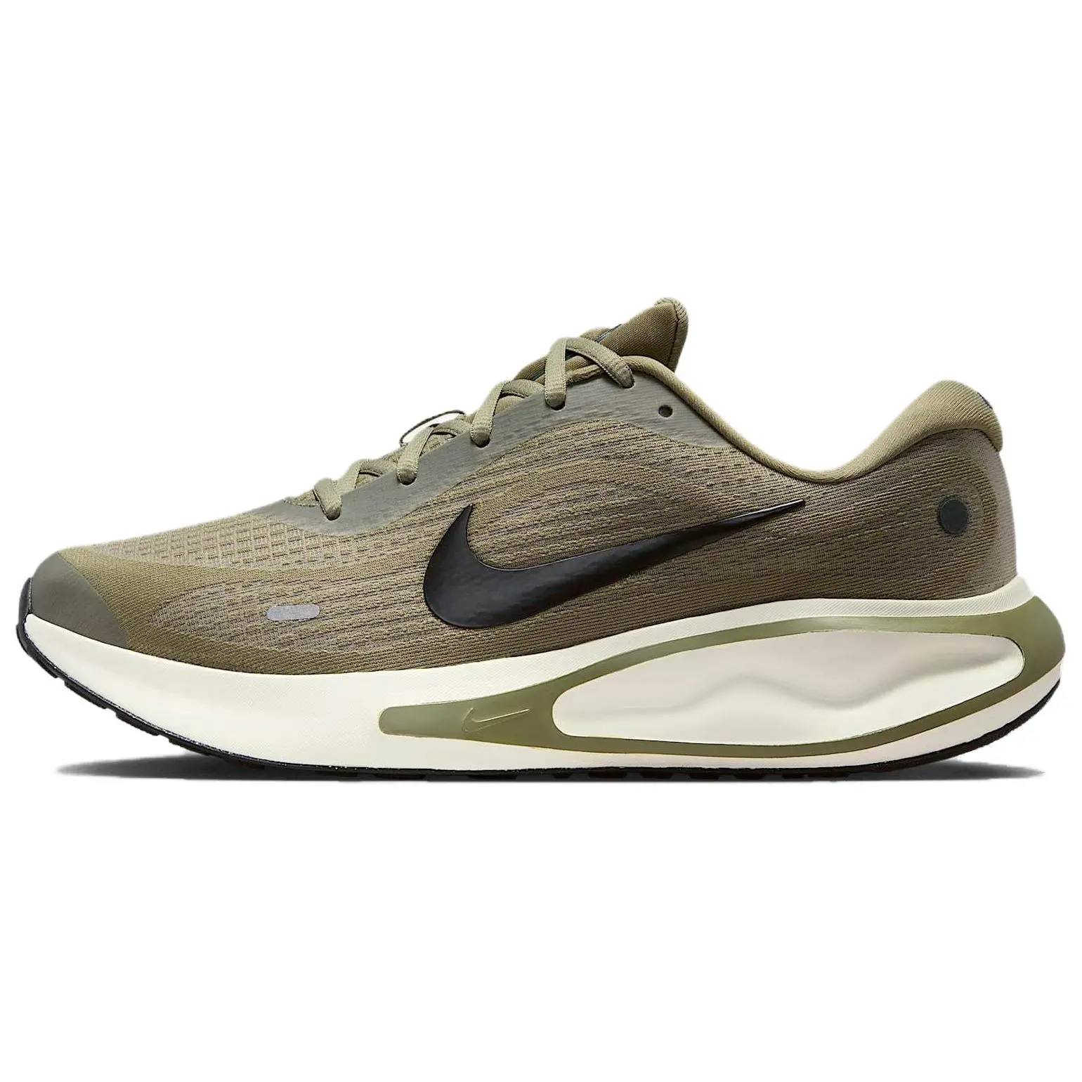 Nike Journey Run Breathable Reflective Running Shoes Men's Olive Green Classic Comfort FN0228-302