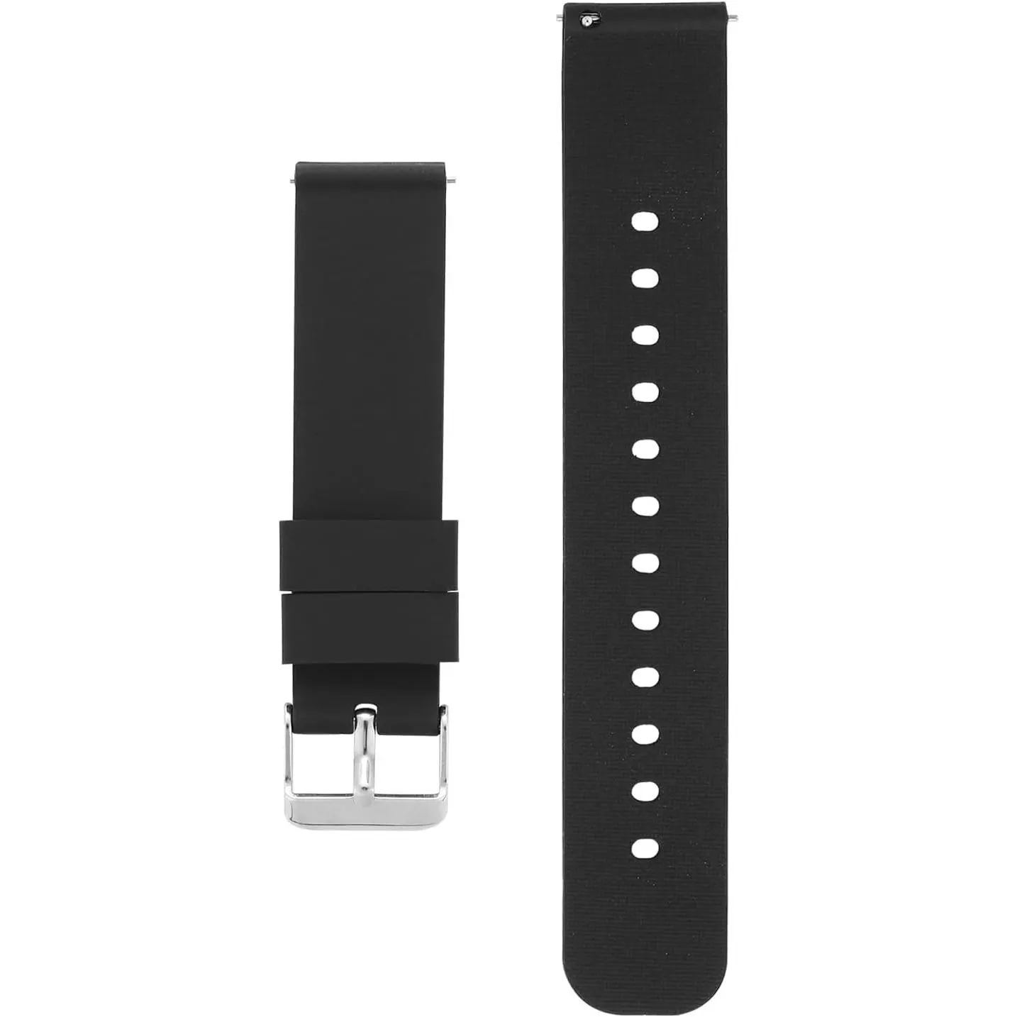Silicone Watch Bands 18mm 20mm 22mm Quick Release Replacement Watchbands Straps with Stainless Steel Buckle Soft Rubber Watch Band for Men