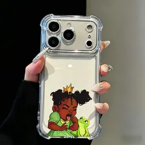 Officially Licensed The Princess and the Frog Animal-Themed Smartphone Case, Colorful Personalized Mixed Color 1 TPU Cover, Shock Resistance, Easy-Grip, Camera Protection for iPhone 17,16,15,14,13,12,11 Pro Max Plus