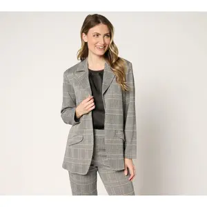 by Stacy London Regular Knit Jacquard Blazer