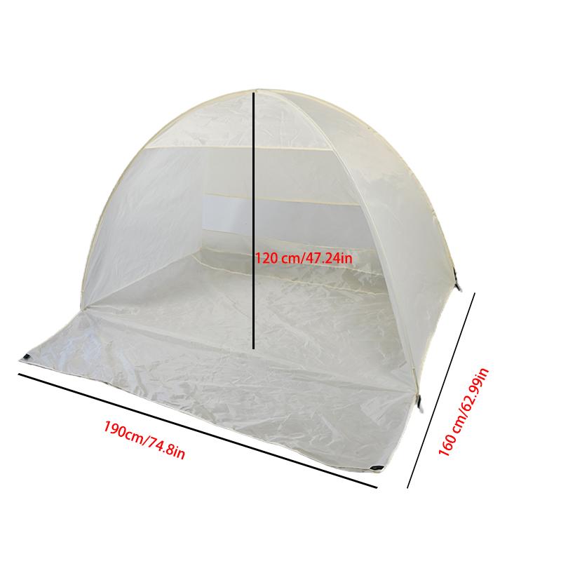 Pop-Up Beach Tent with UV Protection | Portable Sunshade Shelter for Family Gatherings & Picnics | Easy Setup Beach Canopy for Camping, Fishing & Lawn Parties | Includes Carry Bag |  Heavy-Duty Polyester | See Detail Page for Folding & Storage Video