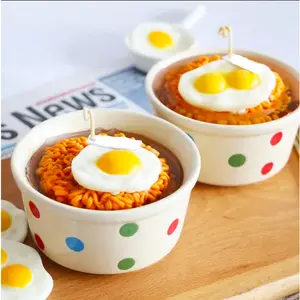 Ramen Noodle Egg Bowl Candle