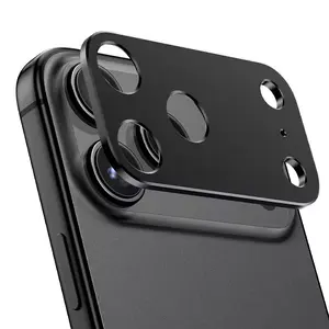 Full Black Metal Camera Lens Protector for iPhone 17 Series Heavy Duty Screen Protector For iPhone 17 Pro Max