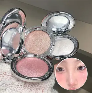Glitter Facial Highlight Single-color Highlighter Clear Diamonds Sparkling Pearlescent Tint Mashed Potatoes In Monochrome Highlight for Girl Women