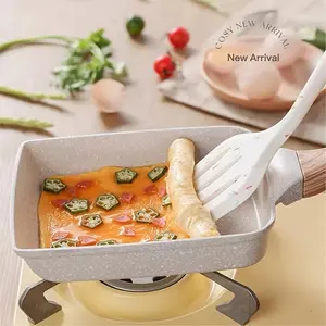 Home Japanese Cuisine Tamako Yaki Breakfast Pot, Wheat Rice Stone Non Stick Pot, Omelet Pans, Fried Egg Pot, Multifunctional Mini Flat Bottomed Pan