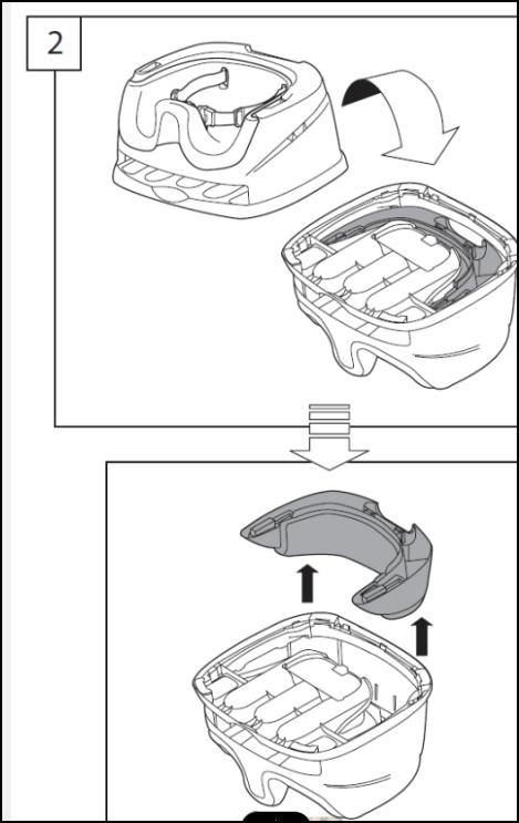 Ingenuity Baby Base 2-in-1 Seat - Slate Portable Dining Booster with Removable Tray & Adjustable Straps for Babies 6-36 Months Ingenuity Baby Base 2-in-1 Seat - Slate Portable Dining Booster with Removable Tray & Adjustable Straps for Babies 6-36 Months