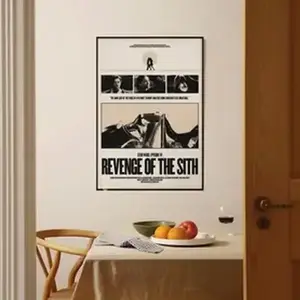 Episode III “Revenge of the Sith” Cinematic Minimalist Poster Unframed – Modern Movie Wall Art Print