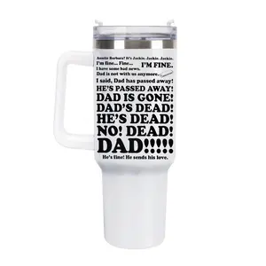 Roseanne Jackie "Dad Is Gone" Mug, Funny TV Quote Coffee Cup, Sitcom Fan Gift