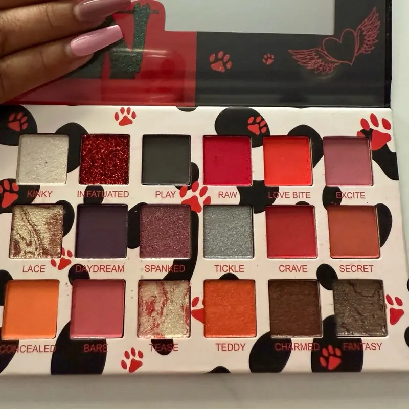 Lovely Eyeshadow Palette with 18 Vibrant Shades for Bold Looks and Versatile Makeup Options