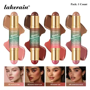 Lakerain Butter On-the-Go Multi-Stick, Contour Cheek Stick, High-Pigment Contour & Radiant Blush, 2 in 1 Dual-Ended Creamy Butter for Face, Eyes & Lips, Silky Smooth Texture, Travel-Friendly, for All Skin Tone, Beauty Cosmetics, Makeup
