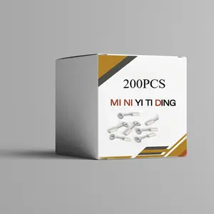 Nails for Manual Steel Nail Gun, 200 pcs Round Nails Wall Fastening Tool, for Concrete Ceiling Cable Ducts Fixed Slotting Device Repair Tool Home DIY Nail Gun Accessories