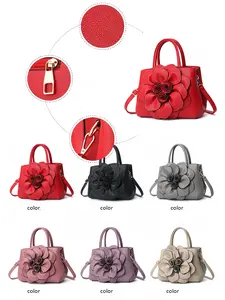 Elegant Floral Pattern Handbag for Women, Fashionable Large Capacity Multi-Layer Bag, Perfect for Daily Commute & Dates, Stylish Design