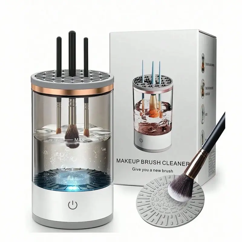 Makeup Brush Cleaner - Advanced Ultra-Powerful Makeup Brush Cleaner with Multiple Slots for Efficient Cleansing