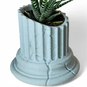 Greek Pillar Flower Pot & Vase – Elegant Multi-Purpose Planter for Indoor Plants | Pen & Pencil Holder | Classic Roman Column Decor for Desk, Shelf & Home Aesthetic