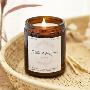 Mother of the Groom Gift Candle, Personalised Scented Candle