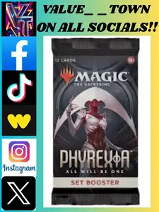 Magic The Gathering PHYREXIA ALL WILL BE ONE SET BOOSTER 12 Cards Variety of Rarities & Special Treatments for Collectors