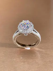 Classic Zircon Decor Ring, Elegant Engagement Wedding Ring for Women, Fashion Accessories for Daily Decor, Trendy All-match & Exquisite Jewelry for Birthday Gift, Cubic Zirconia Ring