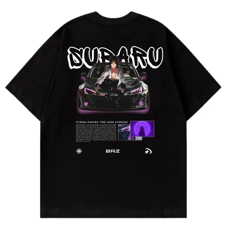 Subaru BRZ x Sasuke T-Shirt, Anime Streetwear Car Graphic Tee, Japanese Drift Shirt, Racing Enthusiast Top, JDM Retro Casual Unisex T-Shirt Sweatshirt, Hoodie, Comfort Colors