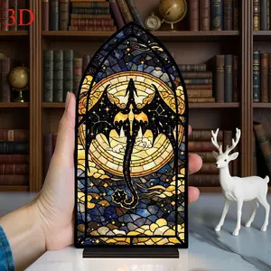 3D, Fourth Wing Book Nook, Fourth Wing Inspired Fantasy Window Nook, Book Nook, Bookish Gift, Bookish Gift ( Candles not included, The image shows the effect with lights), Modern Home Decoration, Modern Decorations