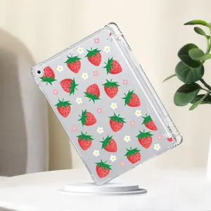Strawberry Pattern Tablet Case, Cute Tablet Protective Cover, Tablet Protector for iPad Samsung Huawei Xiaomi, Casing, Protection