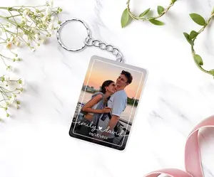 Valentines Gift For Him, Custom Couple Photo Keychain, Couple Gift, Personalized Photo Keychain, Boyfriend Keychains, Anniversary Gifts