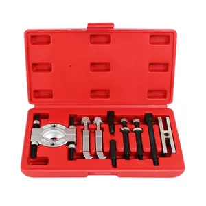 9PCS Bearing Puller Set 5 Ton Capacity Bearing Separator Wheel Hub Axle Puller Set Pinion Wheel Bearing Removal Kit with 2" and 3" Jaws Heavy Duty Bearing Splitter Tool Kit